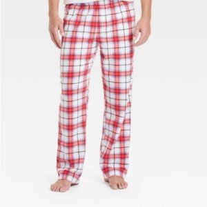Men's Plaid Microfleece Holiday Pajama Pants
